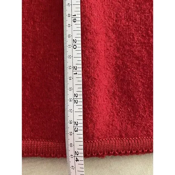 Vintage Pendleton 100% Virgin Wool Red Cardigan Embroidery Women’s Large - Picture 16 of 16